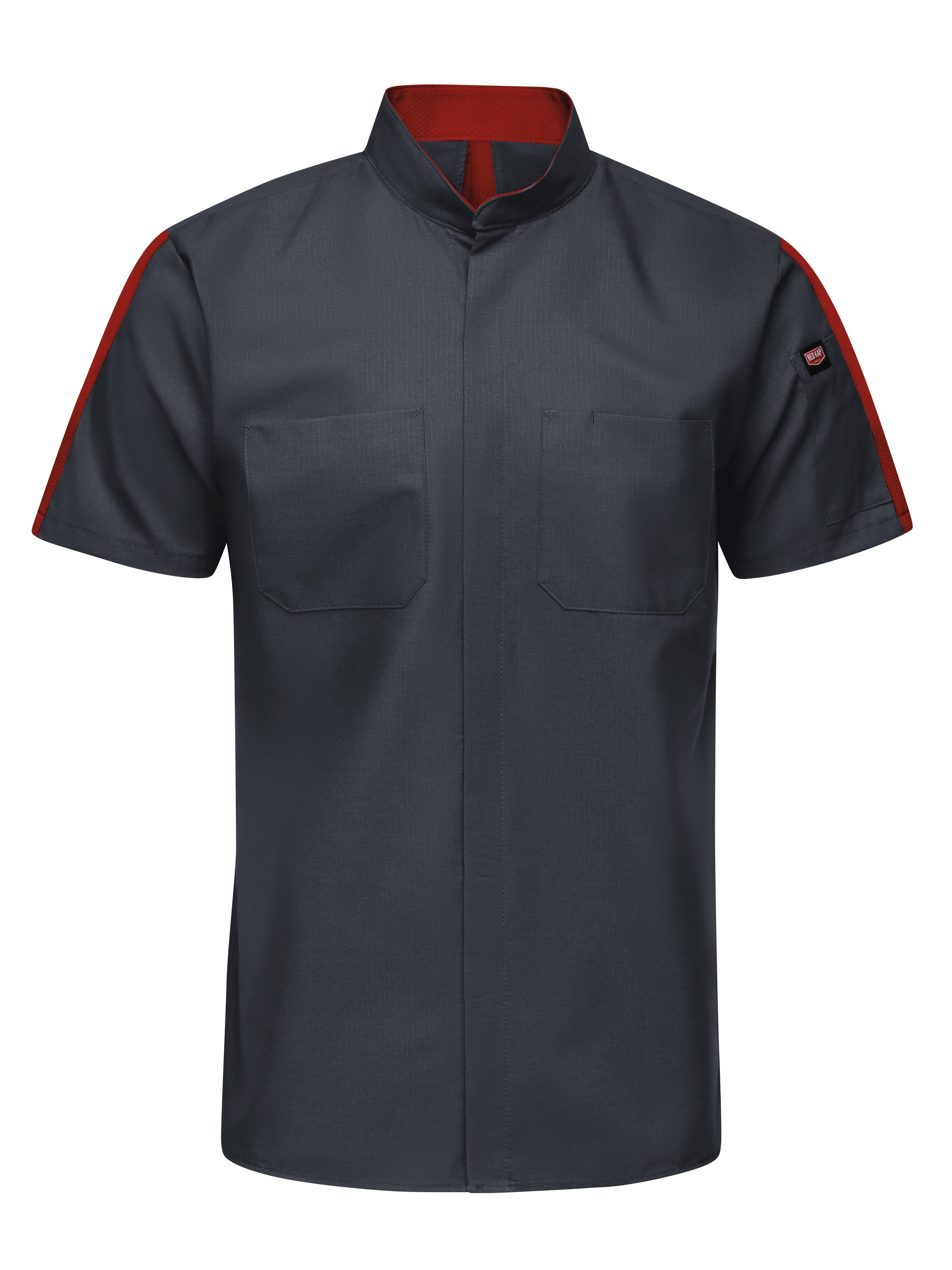 Men's Short Sleeve Two Tone Pro+ Work Shirt with OilBlok and Mimix SX46 - Charcoal|Fireball-eSafety Supplies, Inc