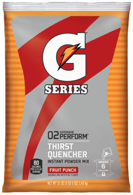 Gatorade 51 Ounce Instant Powder Pouch - Yields 6 Gallons (14 Packets) SOLD BY CASE-eSafety Supplies, Inc