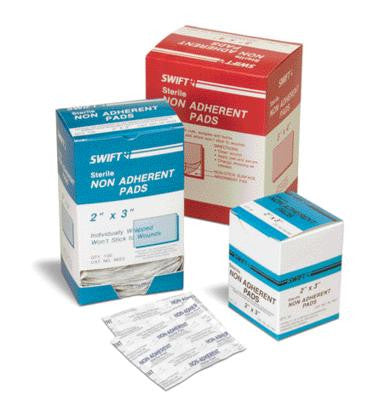 Swift First Aid 2" X 3" Sterile Non-Adherent Gauze Pad-eSafety Supplies, Inc