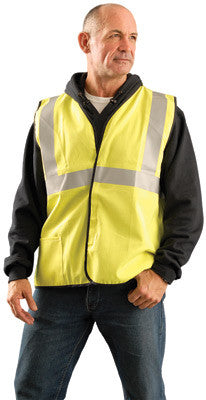 Classic Flame Resistant Cotton Solid Vest Single Stripe-eSafety Supplies, Inc