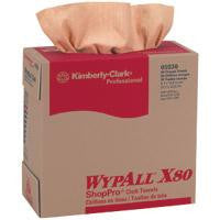 Kimberly-Clark 9.75" X 16.75" Red WYPALL Towels In Pop-Up Box (80 Per Box)-eSafety Supplies, Inc