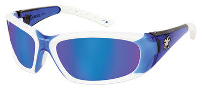 Crews Force Flex Safety Glasses Blue Diamond Mirror Lens (Pack of 12)