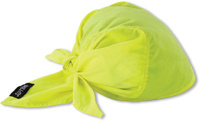Ergodyne Evaporative Cooling Triangle Hat - Hi-Vis Lime-eSafety Supplies, Inc