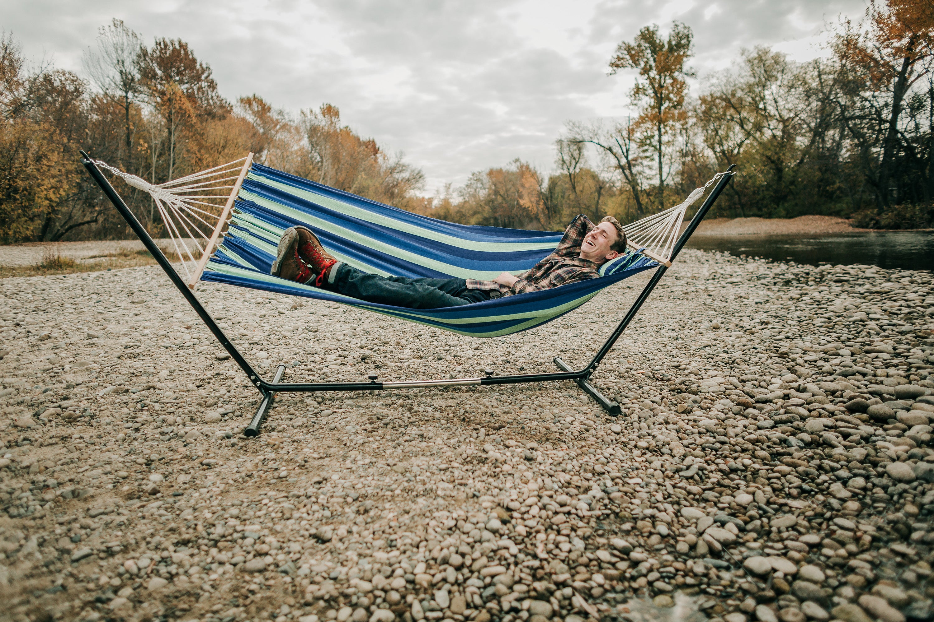 Cayman Hammock/Stand Combo - 79 In X 48 In-eSafety Supplies, Inc