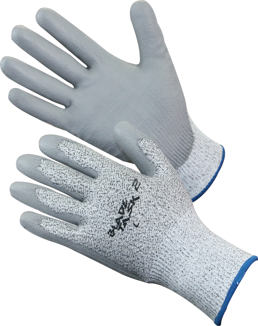 Task Glove- Cut Resistant Polyurethane Palm Coated HPPE Glove-eSafety Supplies, Inc