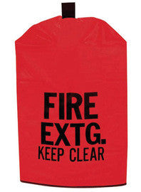 Brooks Red Acrylic Coated Polyester Medium Heavy Duty Fire Extinguisher Cover With Hook And Loop Closure For Use With Portable, Pressurized And Cartridge-Operated Fire Extinguishers-eSafety Supplies, Inc