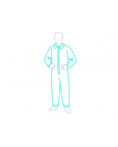 Liberty - Permagard Coverall - Elastic Wrists & Ankles - Case of 25-eSafety Supplies, Inc