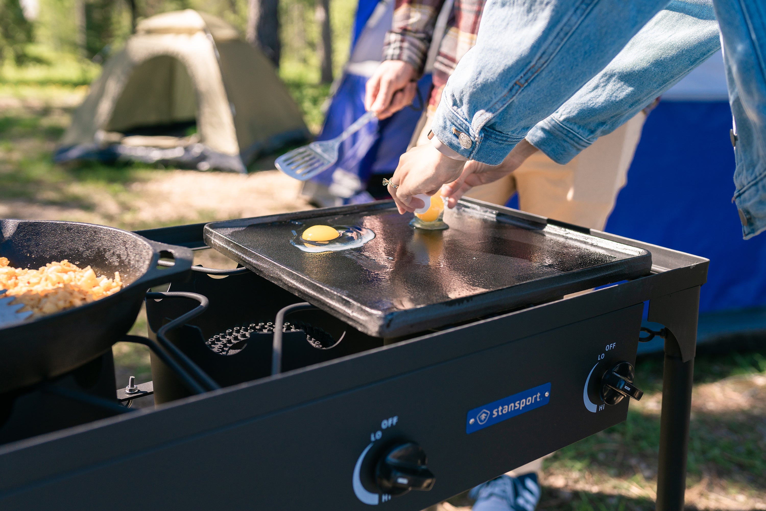 Cast Iron Griddle - 15 In X 15 In - Preseasoned Reversible Cooking Surface-eSafety Supplies, Inc