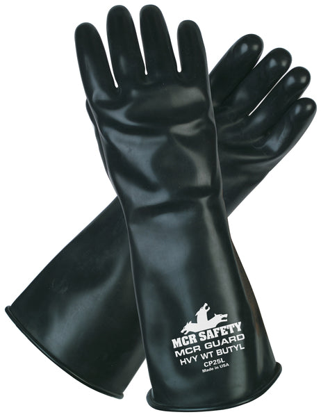 MCR Safety Unsupported Butyl Glove,14",25 Mil-eSafety Supplies, Inc