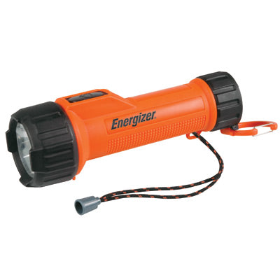 Energizer Orange 2AA LED Industrial Safety Flashlight With Lanyard-eSafety Supplies, Inc