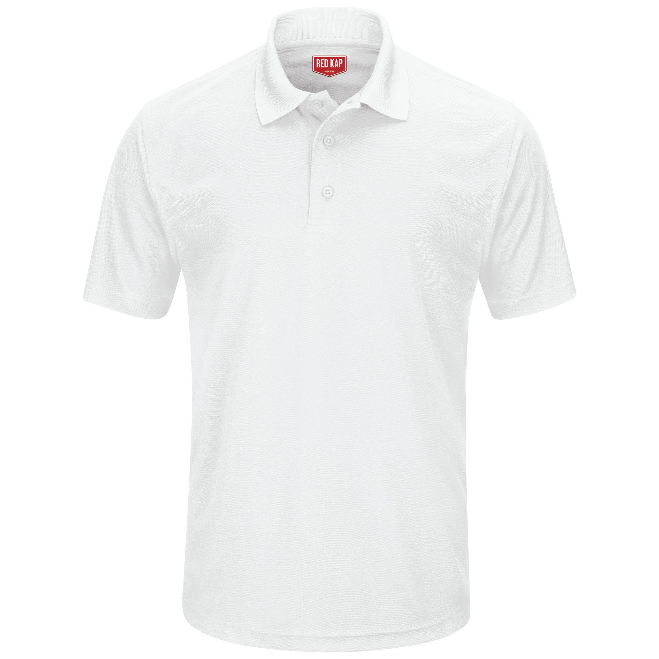 Men's Short Sleeve Performance Knit Pocketless Core Polo SK96 - White-eSafety Supplies, Inc