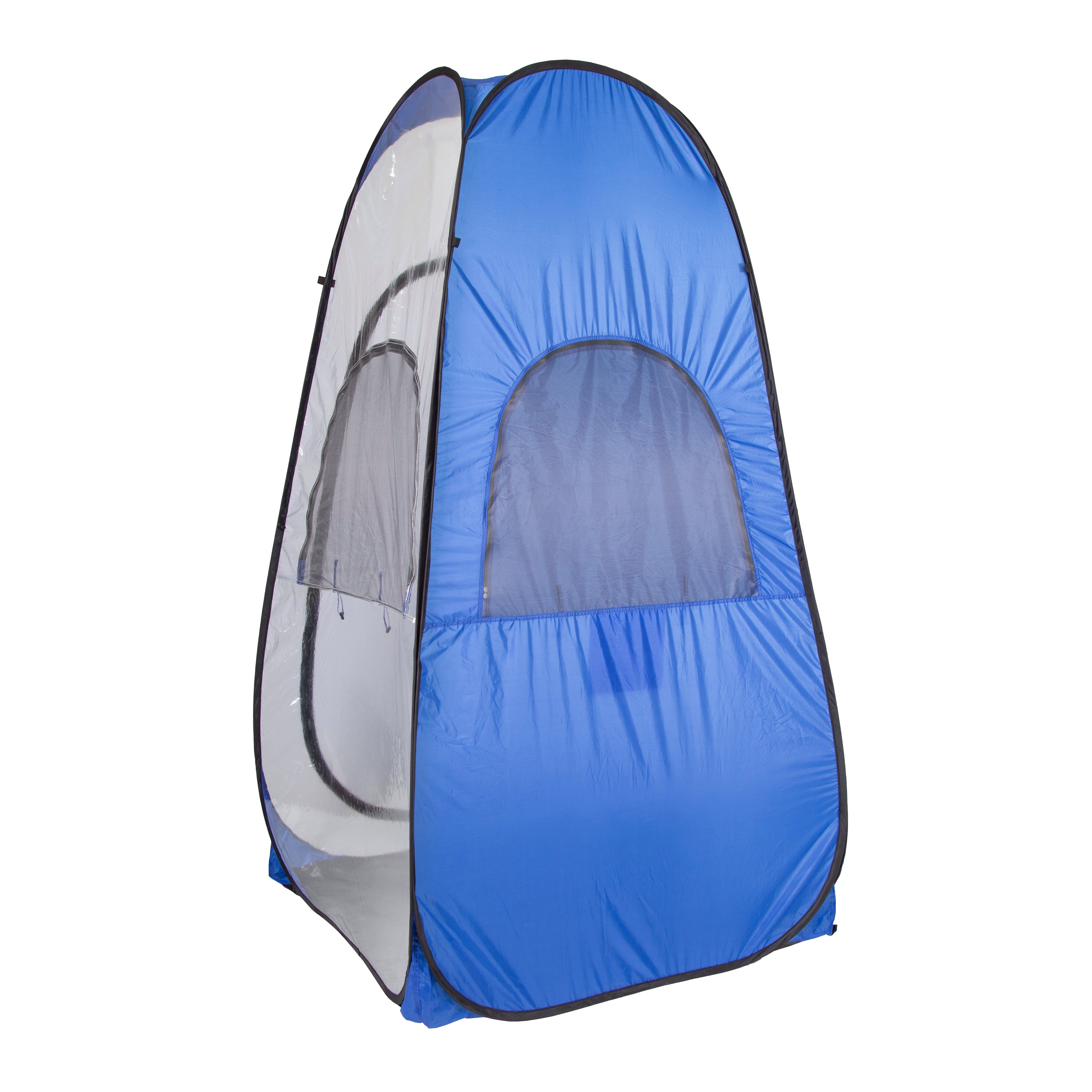 All Weather Pop Up Shelter - Clear / Blue-eSafety Supplies, Inc
