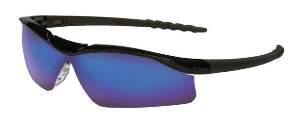 MCR Safety DL1 Black Frame, Blue Diamond Lens-eSafety Supplies, Inc
