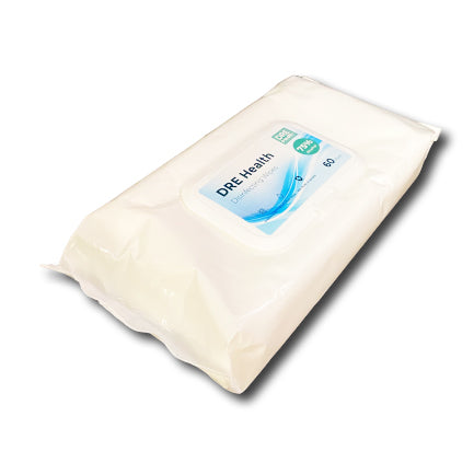 DRE Health Disinfecting Wipes 75% Alcohol - 60 wipes-eSafety Supplies, Inc