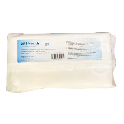 DRE Health Disinfecting Wipes 75% Alcohol - 60 wipes-eSafety Supplies, Inc
