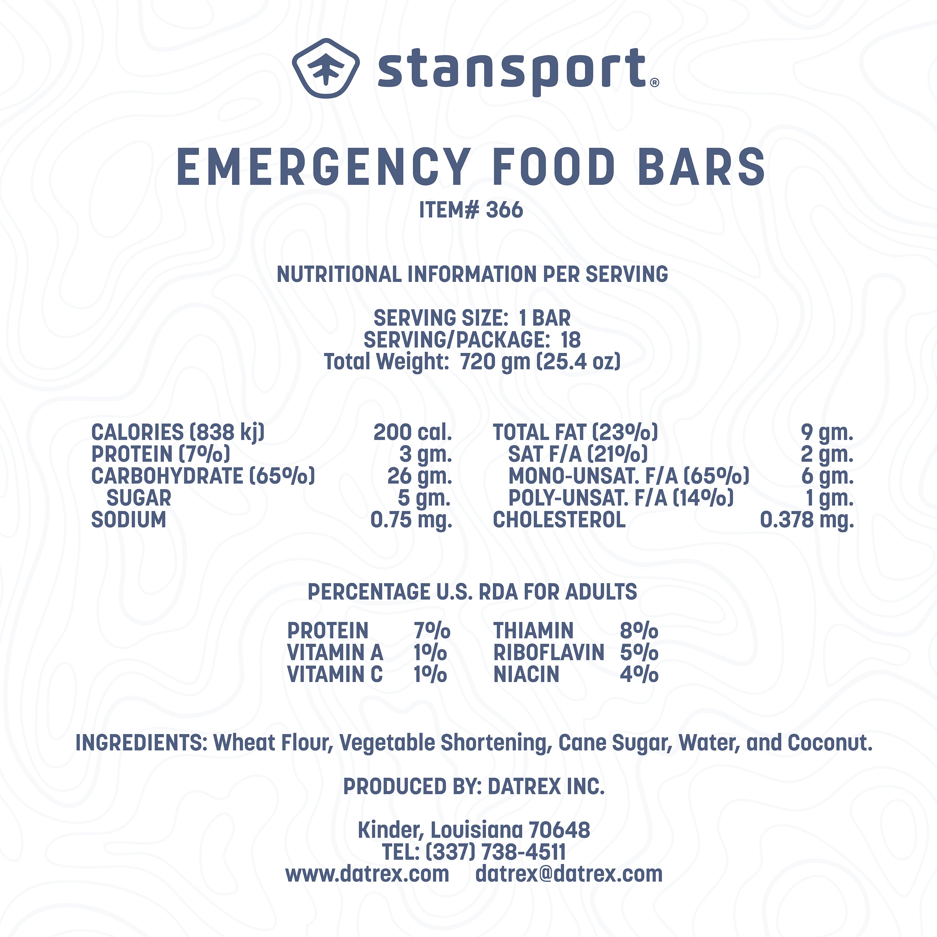 Food Bars - 3600 Calories-eSafety Supplies, Inc