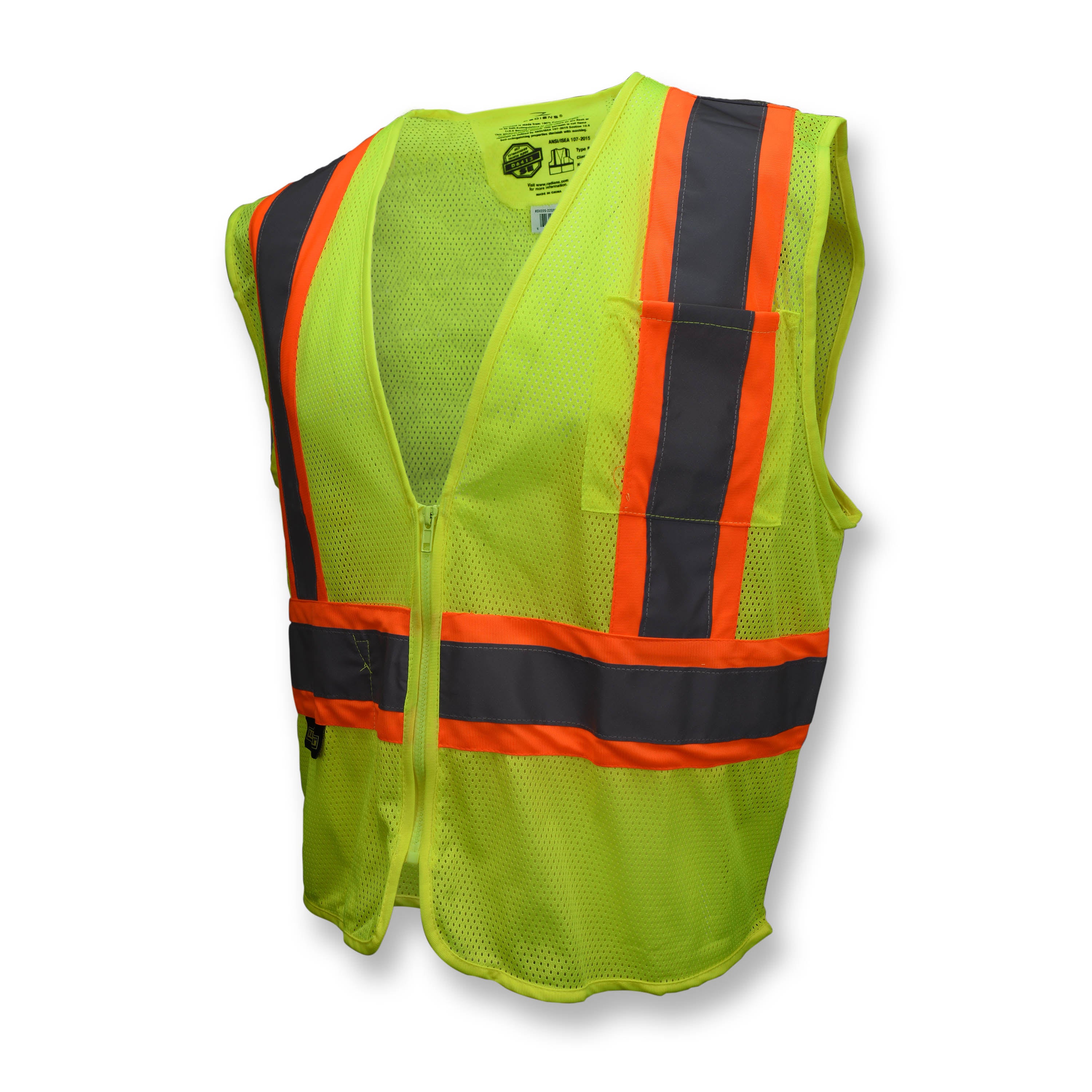 Radians SV225 Class 2 Self Extinguishing Two-Tone Trim Mesh Safety Vest-eSafety Supplies, Inc