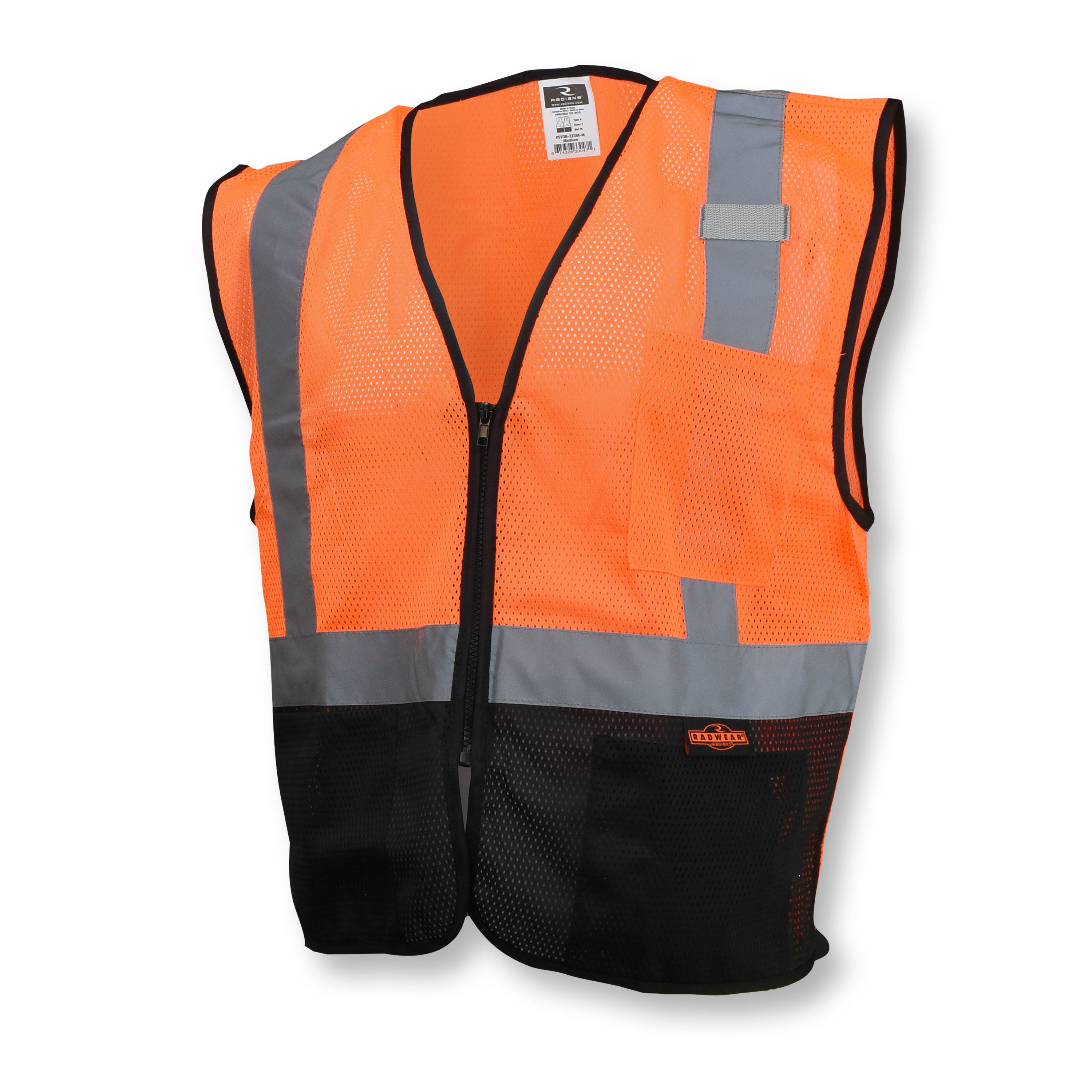 Radians SV3B Black Bottom Economy Mesh Safety Vest-eSafety Supplies, Inc