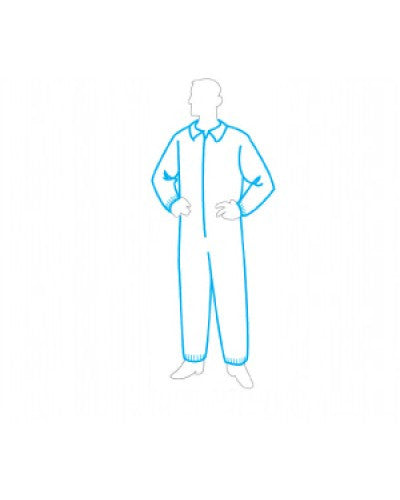 Liberty - Polygard Coverall - Heavy Weight - Elastic Wrists & Ankles - Case of 25-eSafety Supplies, Inc