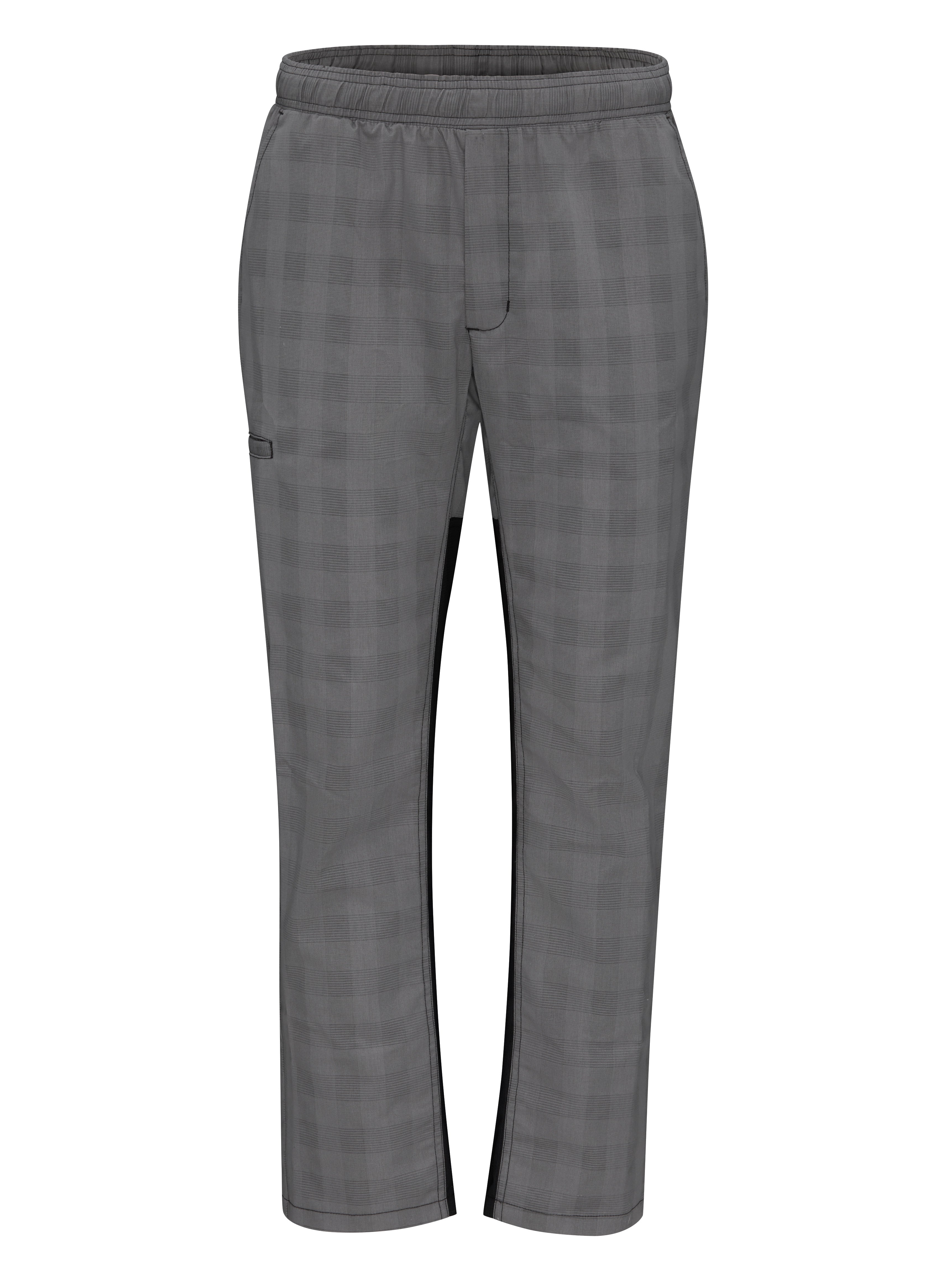 Men's Straight Fit Airflow Chef Pant 0P4M - Grey/Black Plaid-eSafety Supplies, Inc