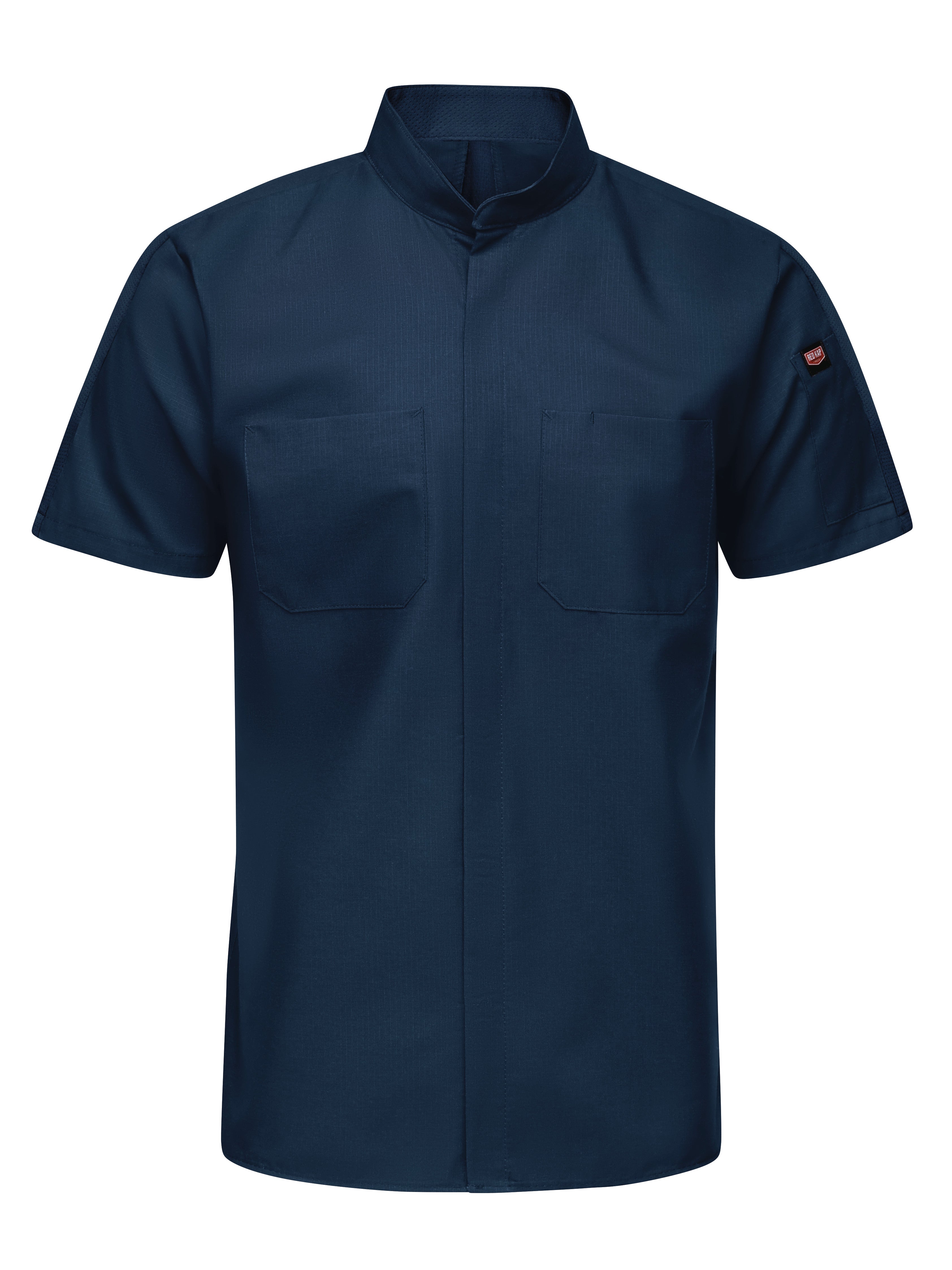 Men's Short Sleeve Pro+ Work Shirt with OilBlok and Mimix SX46 - Navy-eSafety Supplies, Inc