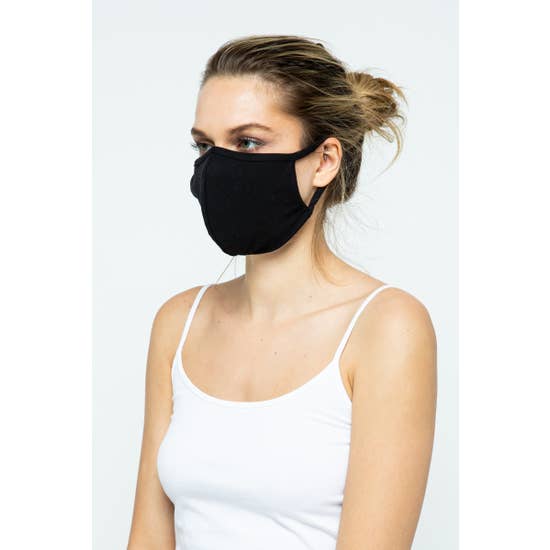 LMC Fabric Face Mask - Black-eSafety Supplies, Inc