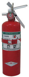 Amerex® 5 Pound Halon 1211 10-B:C Fire Extinguisher For Class B And C Fires With Anodized Aluminum Valve, Vehicle/Marine Bracket And Nozzle-eSafety Supplies, Inc