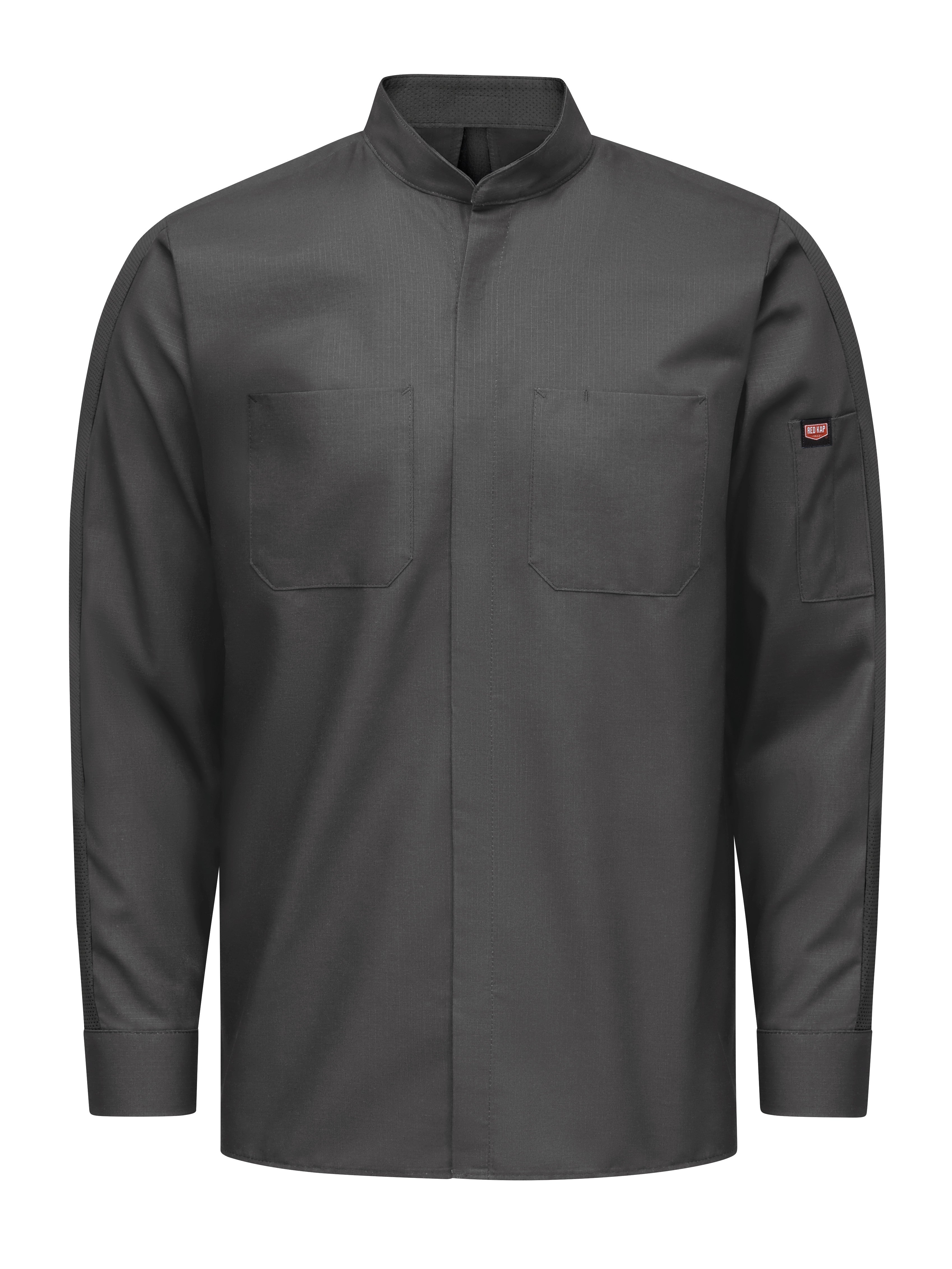 Men's Long Sleeve Pro+ Work Shirt with OilBlok and Mimix SX36 - Charcoal-eSafety Supplies, Inc