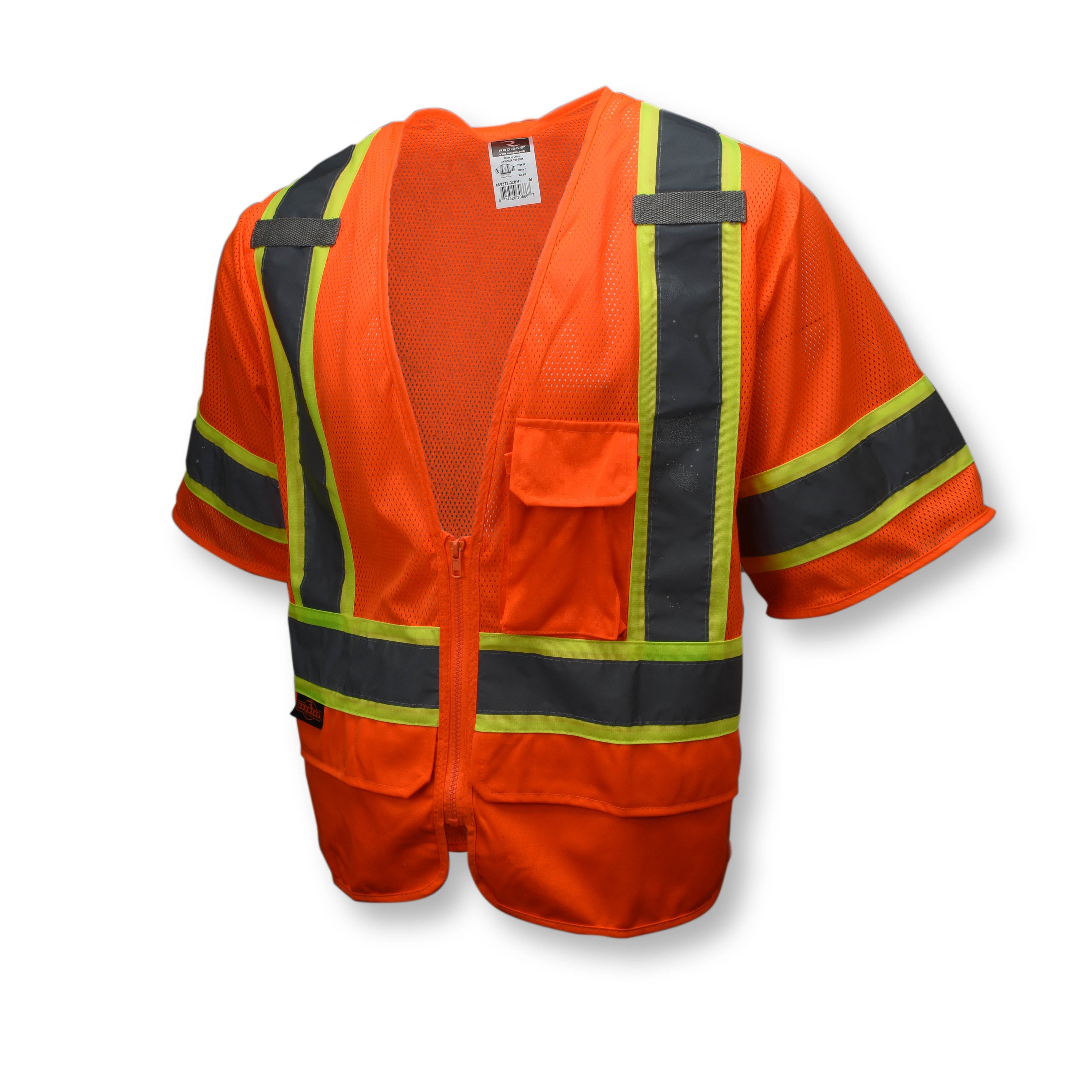 Radians SV272-3 Type R Class 3 Multipurpose Mesh Surveyor Vest-eSafety Supplies, Inc