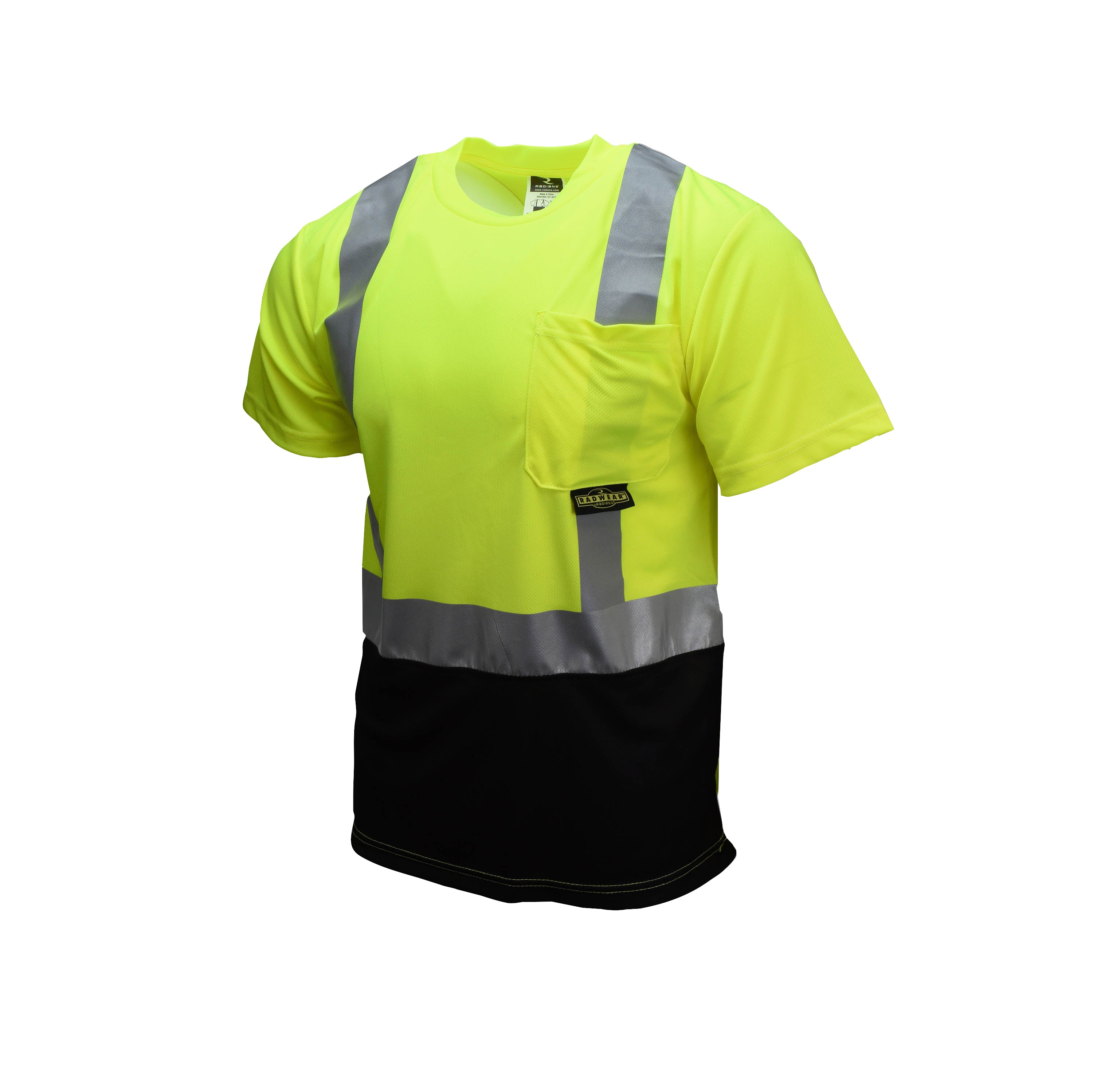 Radians ST11B Type R Class 2 Short Sleeve Black Bottom T-Shirt-eSafety Supplies, Inc