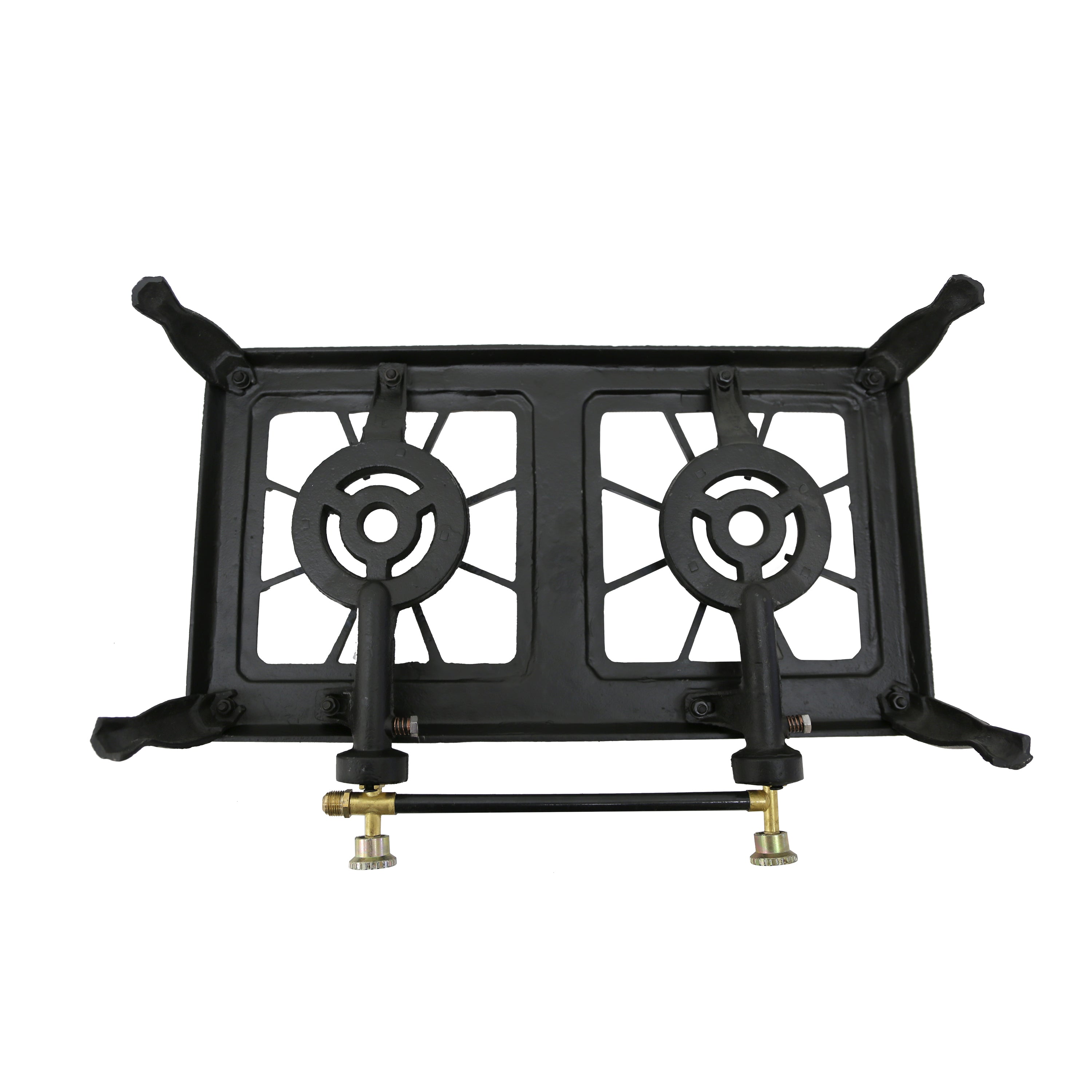 Cast Iron Stove - Double Burner With Regulator Hose-eSafety Supplies, Inc