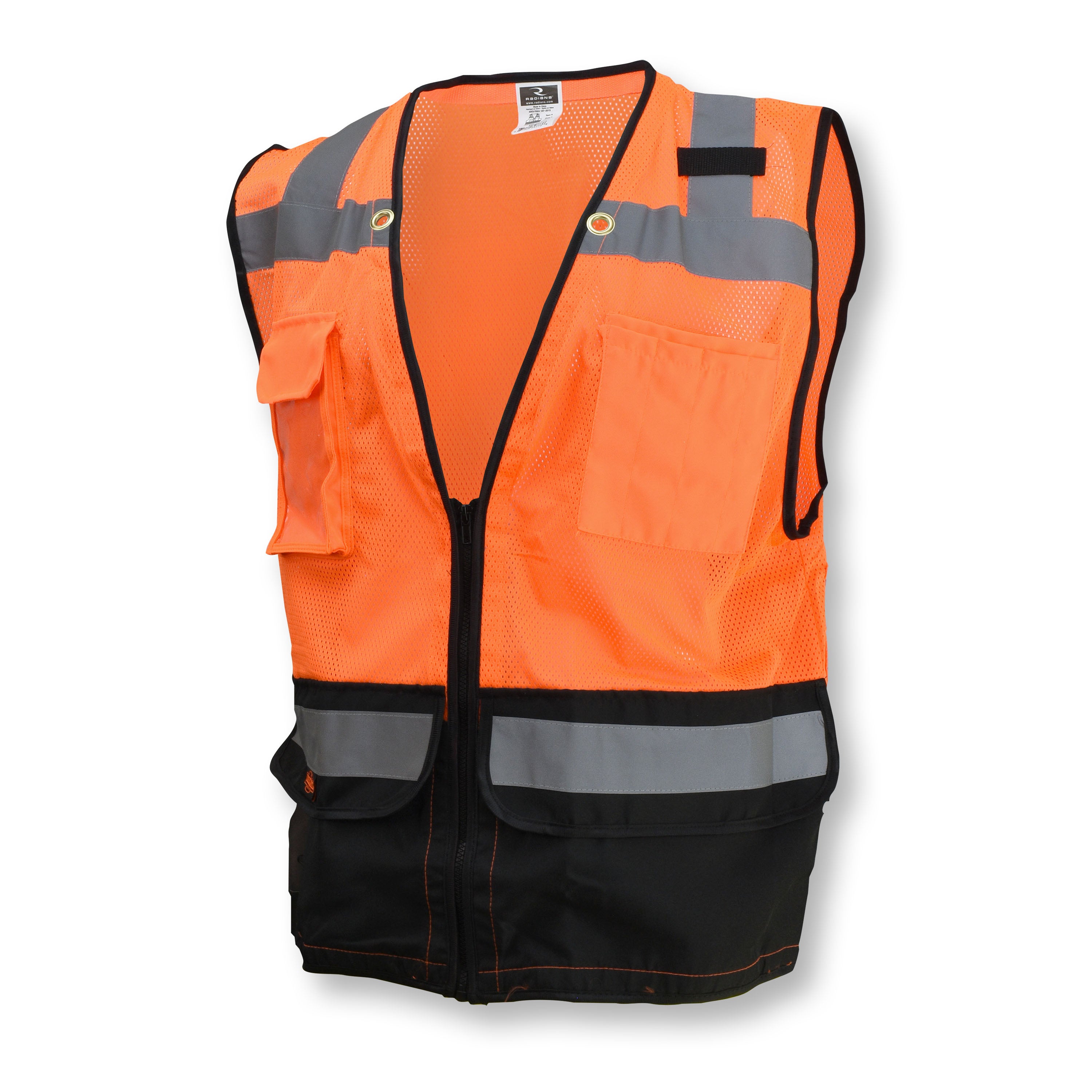 Radians SV59B Type R Class 2 Heavy Duty Surveyor Safety Vest with Zipper-eSafety Supplies, Inc
