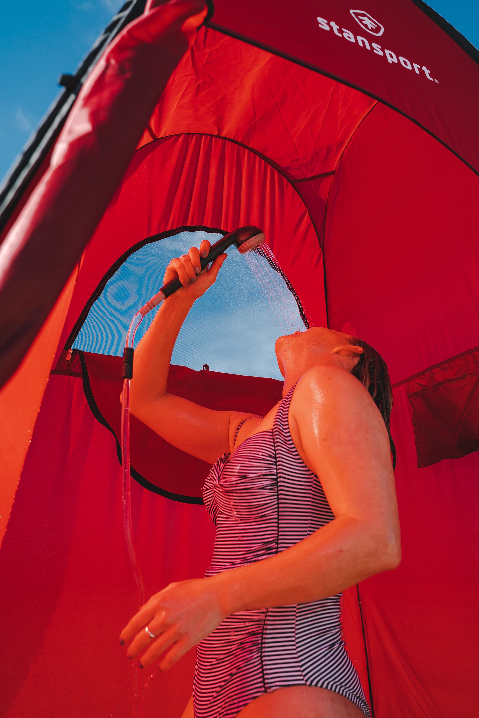 Pop-Up Privacy Shelter - 48 In X 48 In X 84 In - Red-eSafety Supplies, Inc