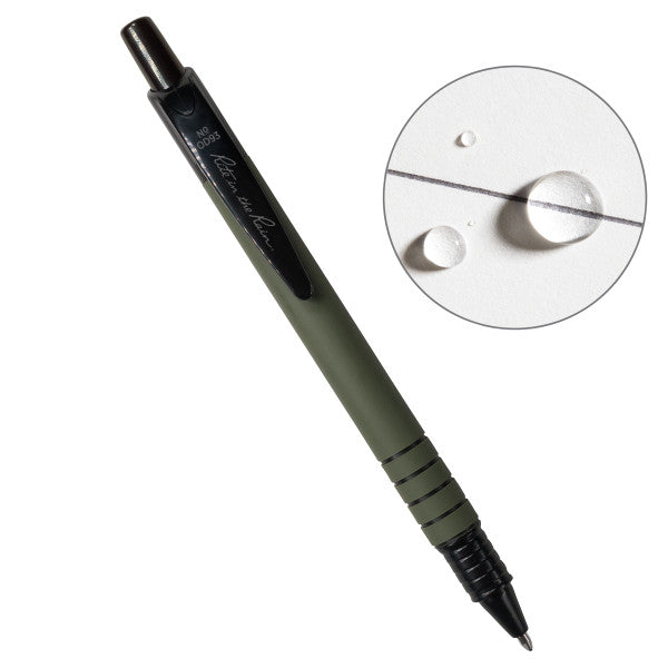 All-Weather Pen - Od Green, Plastic W/ Clip-Black Ink-eSafety Supplies, Inc