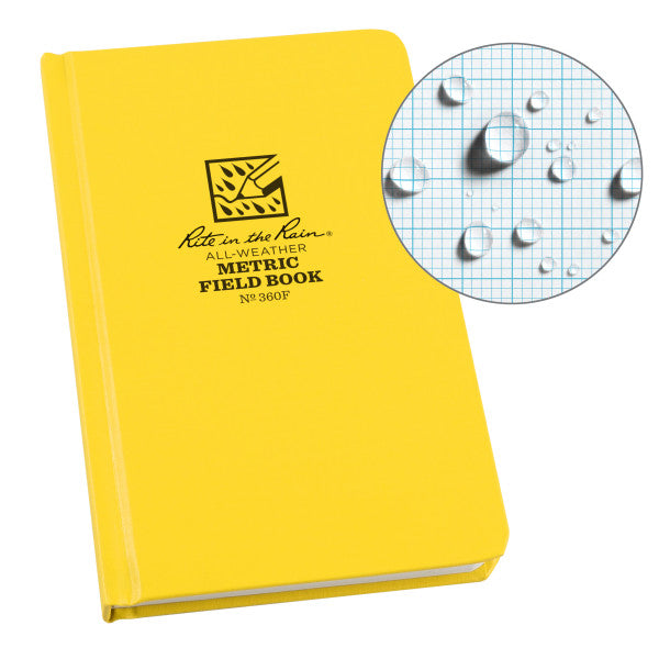 Bound Book - Fabrikoid Cover - Metric Field-eSafety Supplies, Inc