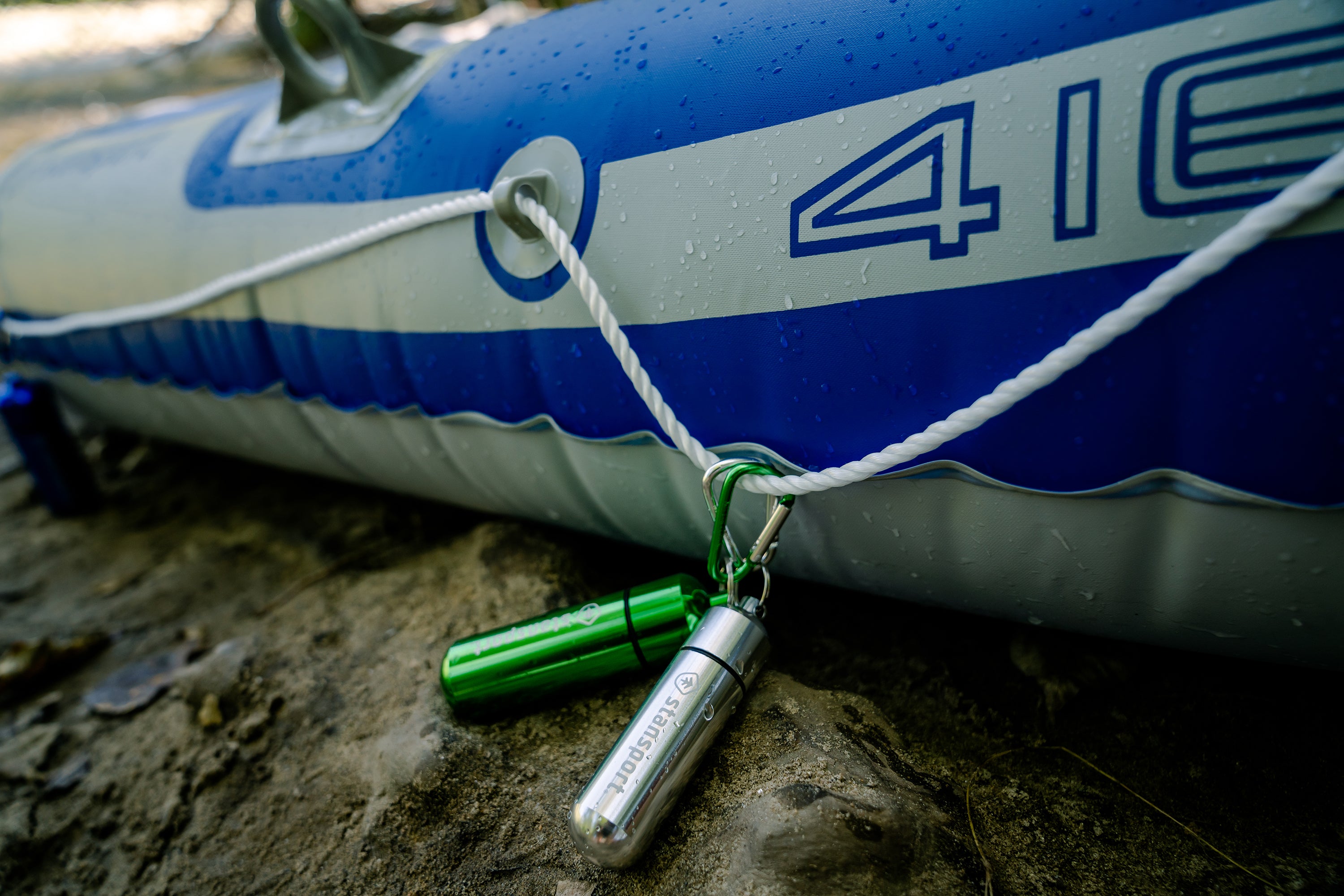 Aluminum Container Capsule-Lg-Blue, Green And Silver Asst-eSafety Supplies, Inc