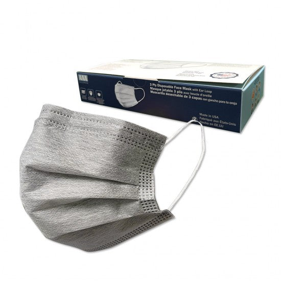 3 Layered Face Mask - 20 Masks - MADE IN THE USA-eSafety Supplies, Inc