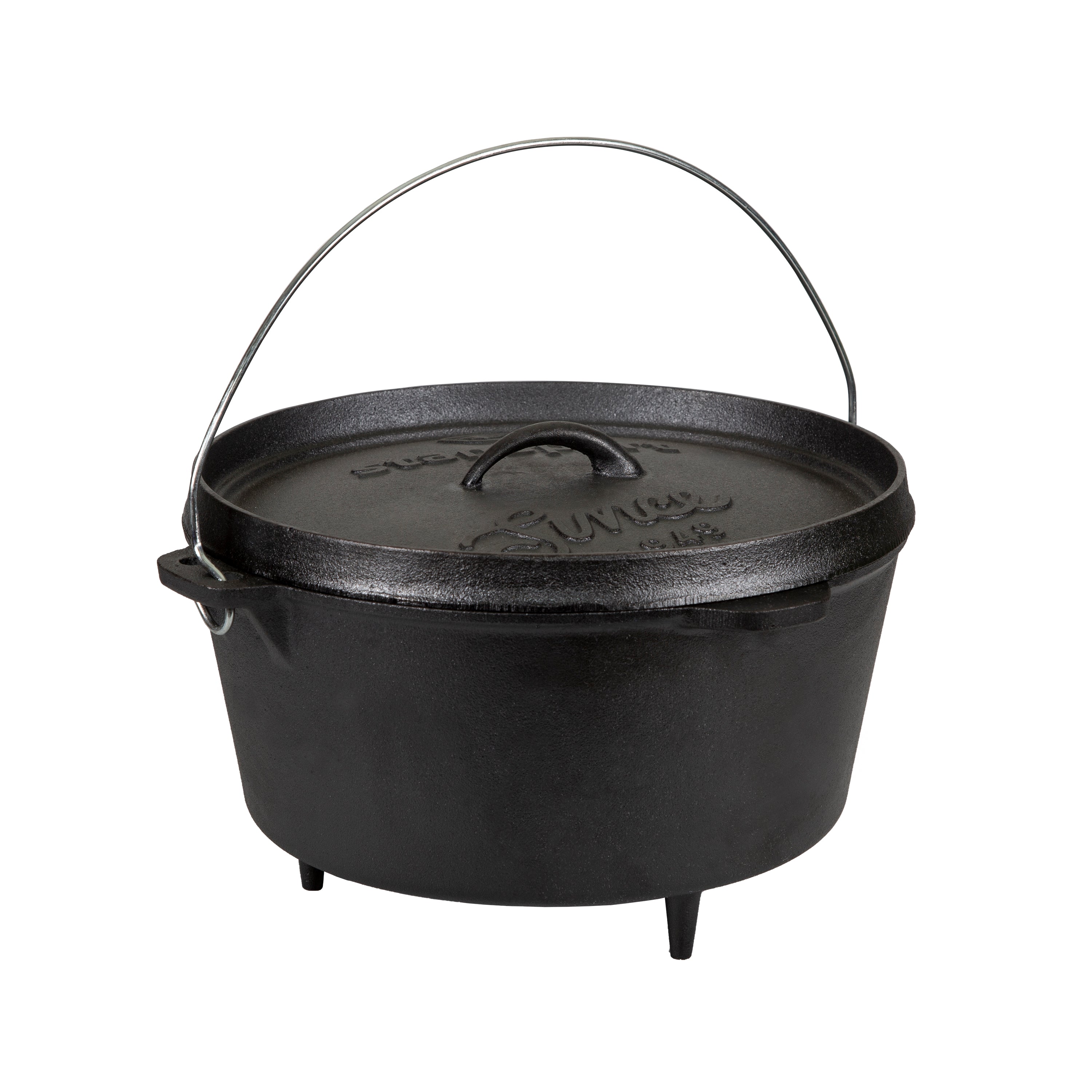Cast Iron Dutch Oven - 8 Qt - With Legs - Pre-Seasoned-eSafety Supplies, Inc