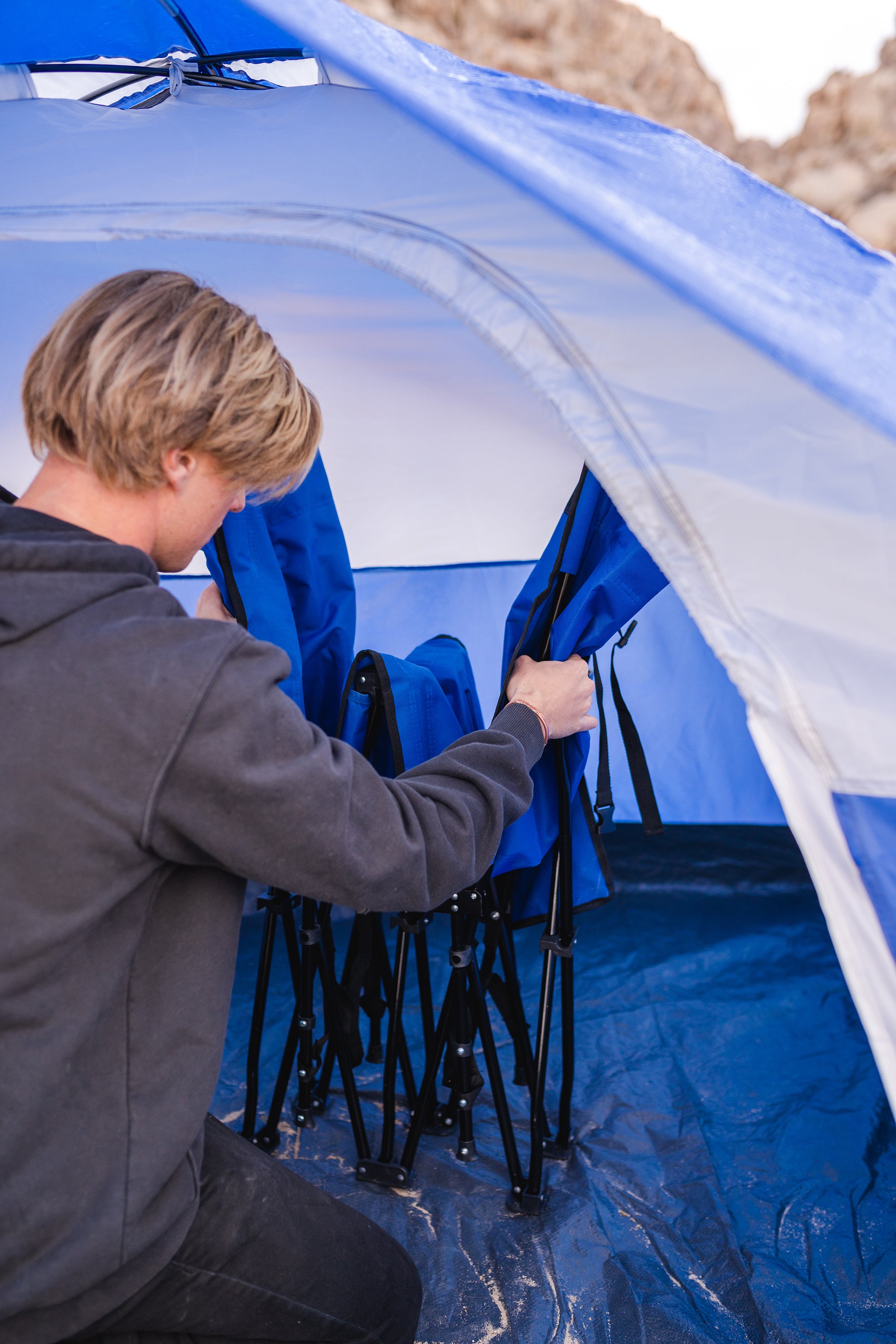 Easy Set Up Folding Cot - 75 X 26 X 14.9/20.5 Inches-eSafety Supplies, Inc