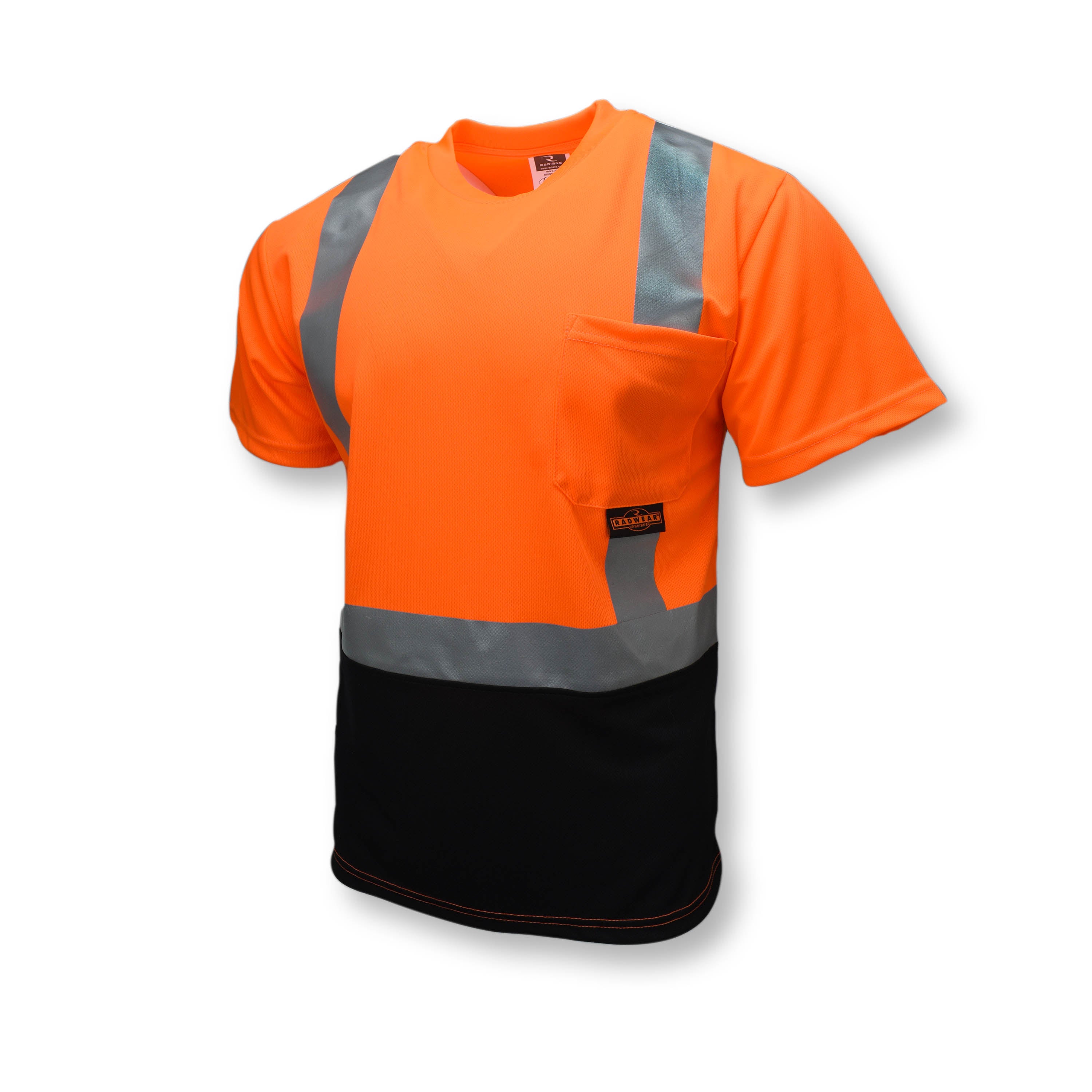 Radians ST11B Type R Class 2 Short Sleeve Black Bottom T-Shirt-eSafety Supplies, Inc