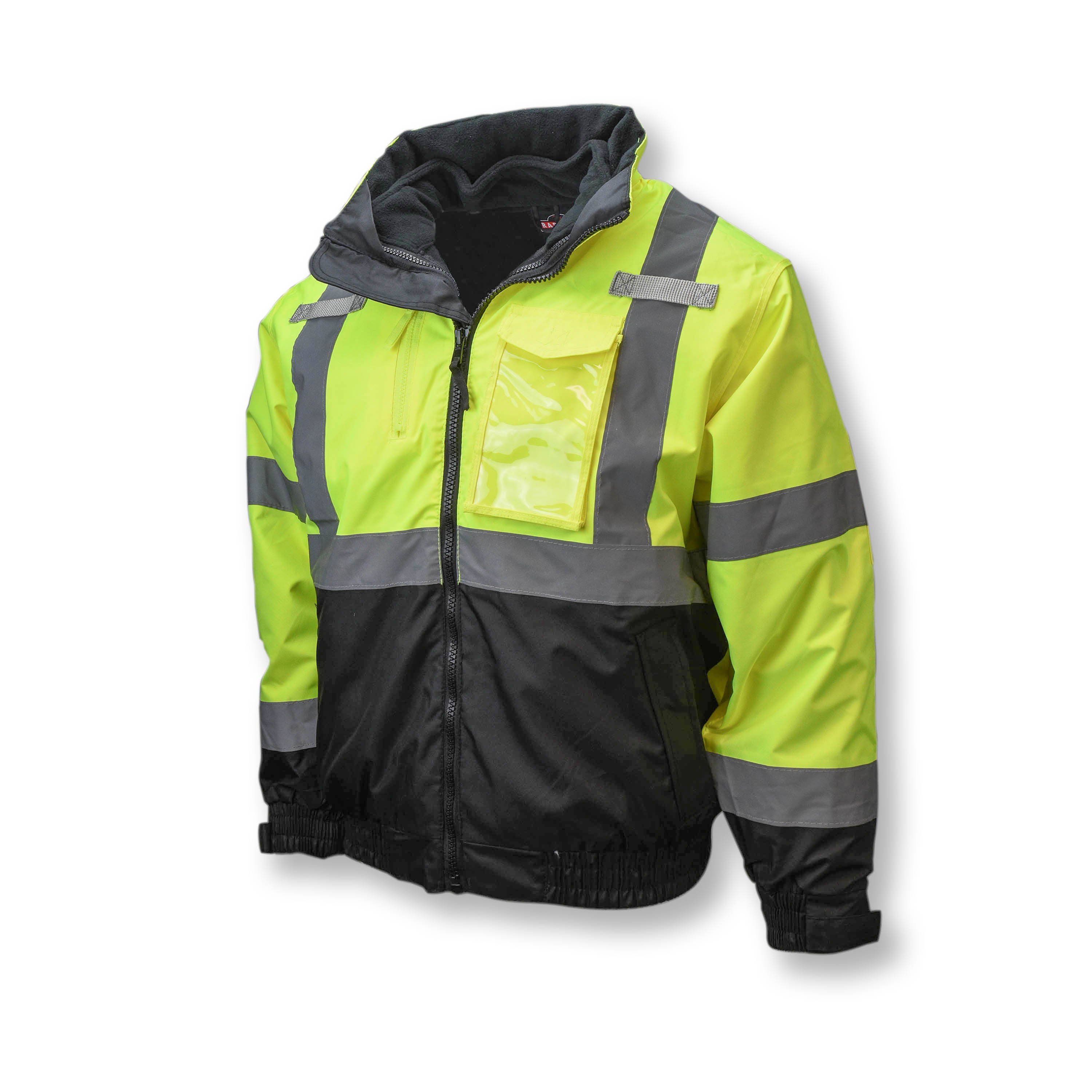 Radians SJ210B Three-in-One Deluxe High Visibility Bomber Jacket-eSafety Supplies, Inc