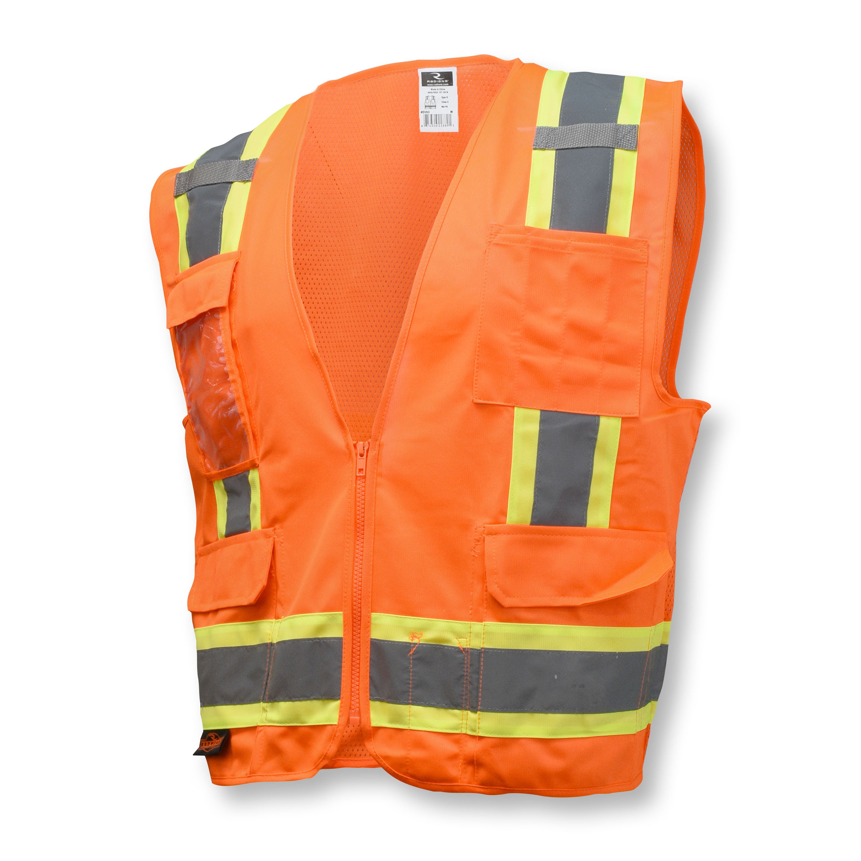 Radians SV6 Two Tone Surveyor Type R Class 2 Solid/Mesh Safety Vest-eSafety Supplies, Inc