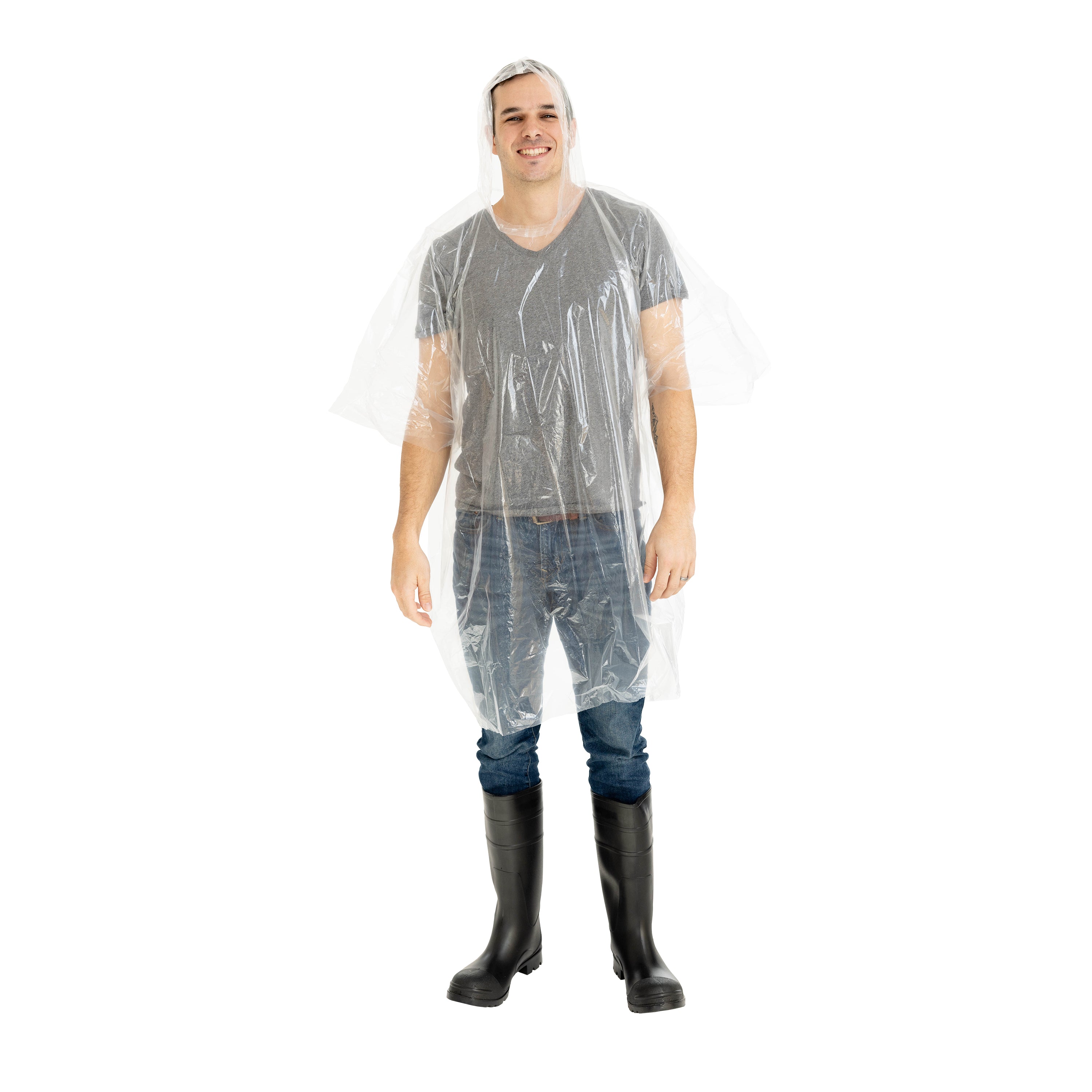 Emergency Poncho - Assorted - 30 Per Pdq-eSafety Supplies, Inc