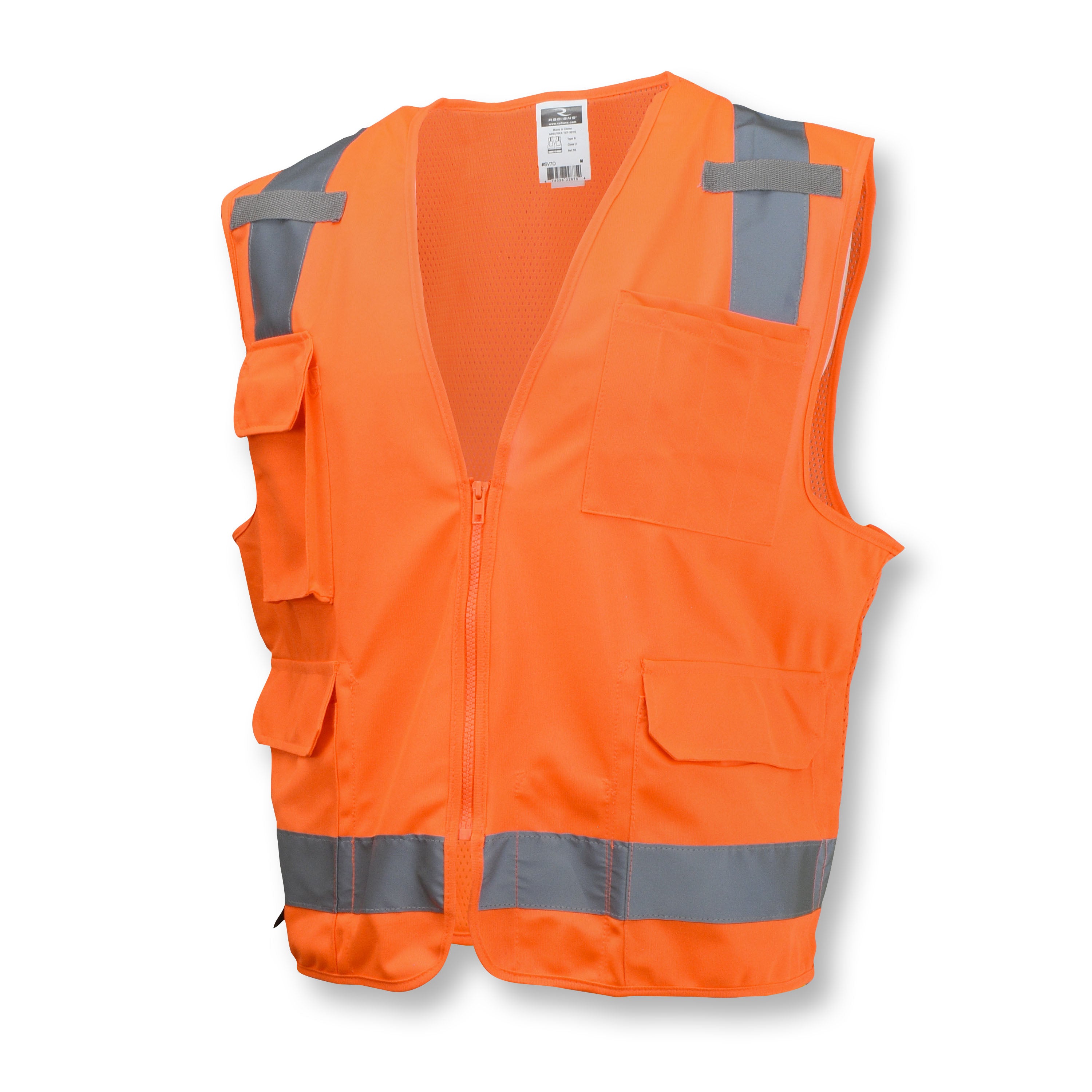 Radians SV7 Surveyor Type R Class 2 Solid/Mesh Safety Vest-eSafety Supplies, Inc