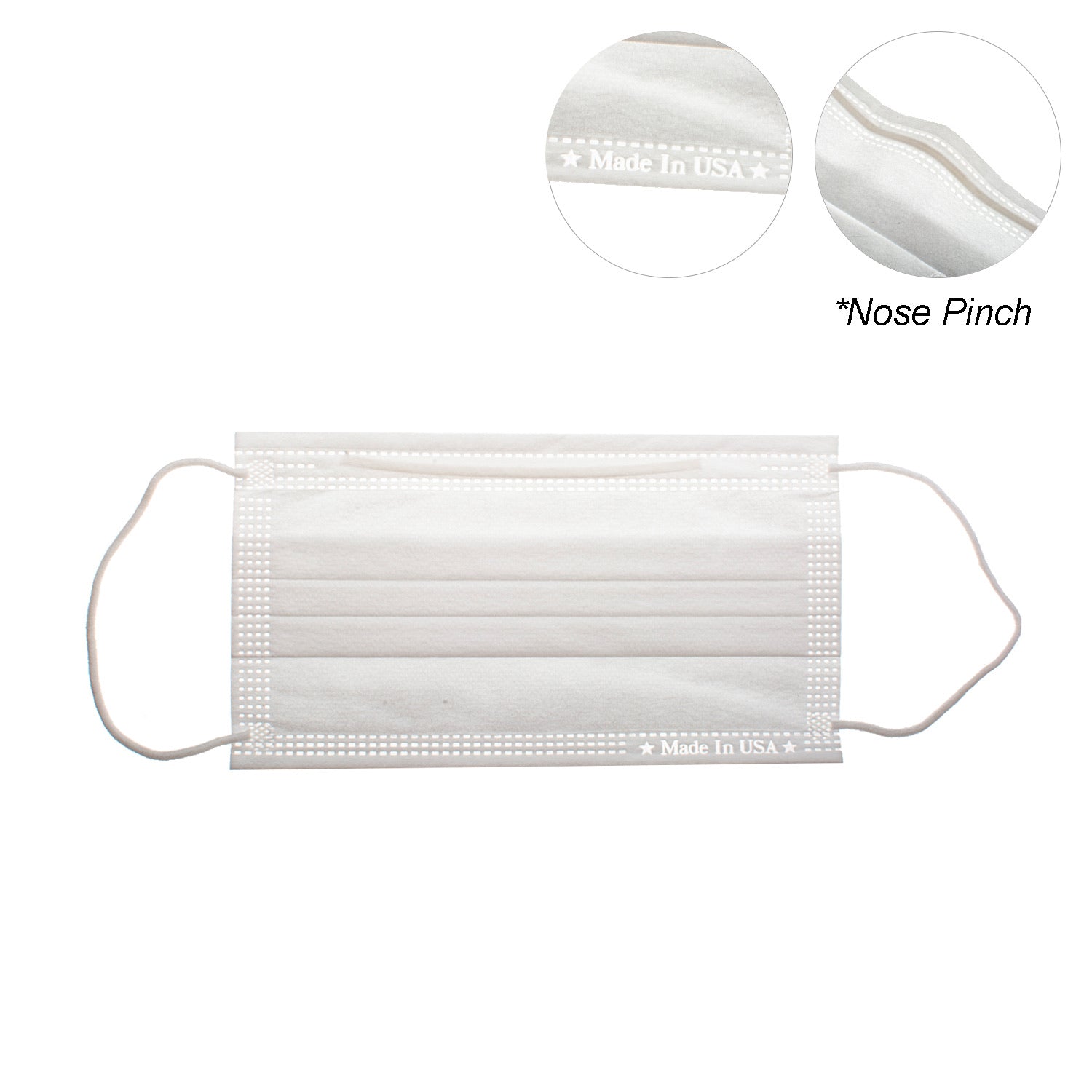 3 Layered Face Mask - 20 Masks - MADE IN THE USA-eSafety Supplies, Inc