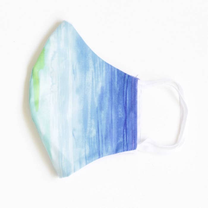 LMC Face Mask with Filter - Aqua Ombre-eSafety Supplies, Inc