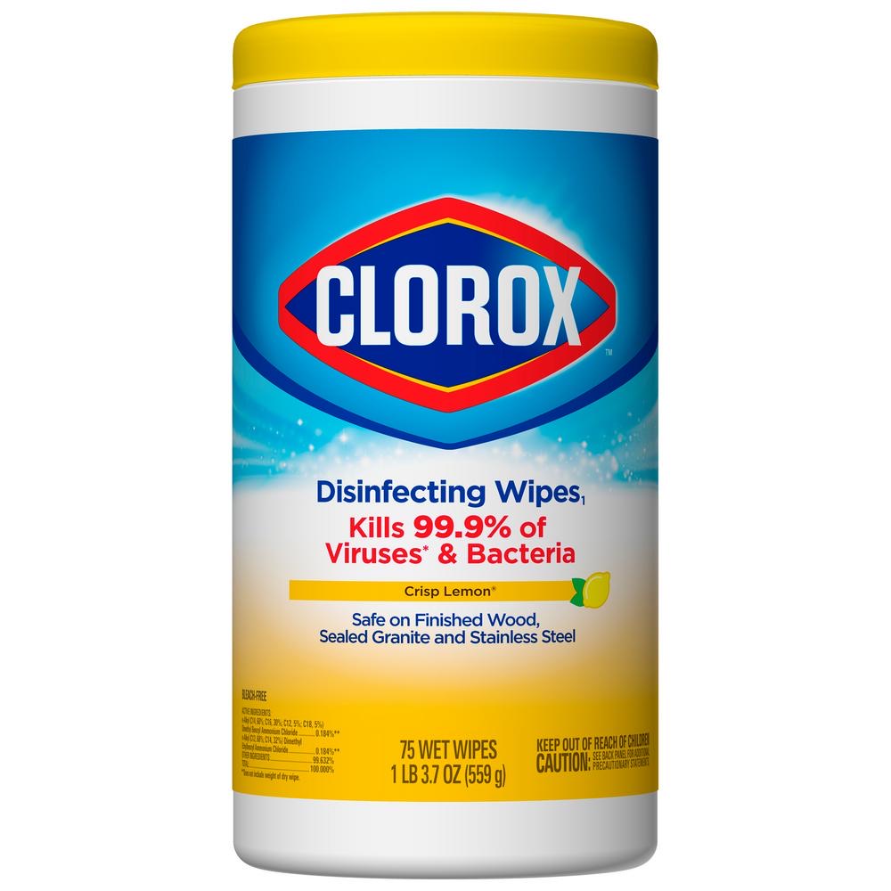 Clorox Disinfecting Wipes 75-Count-eSafety Supplies, Inc