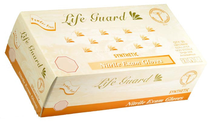 Life Guard - Nitrile, Powder Free, Medical Exam, Blue Gloves - Box-eSafety Supplies, Inc