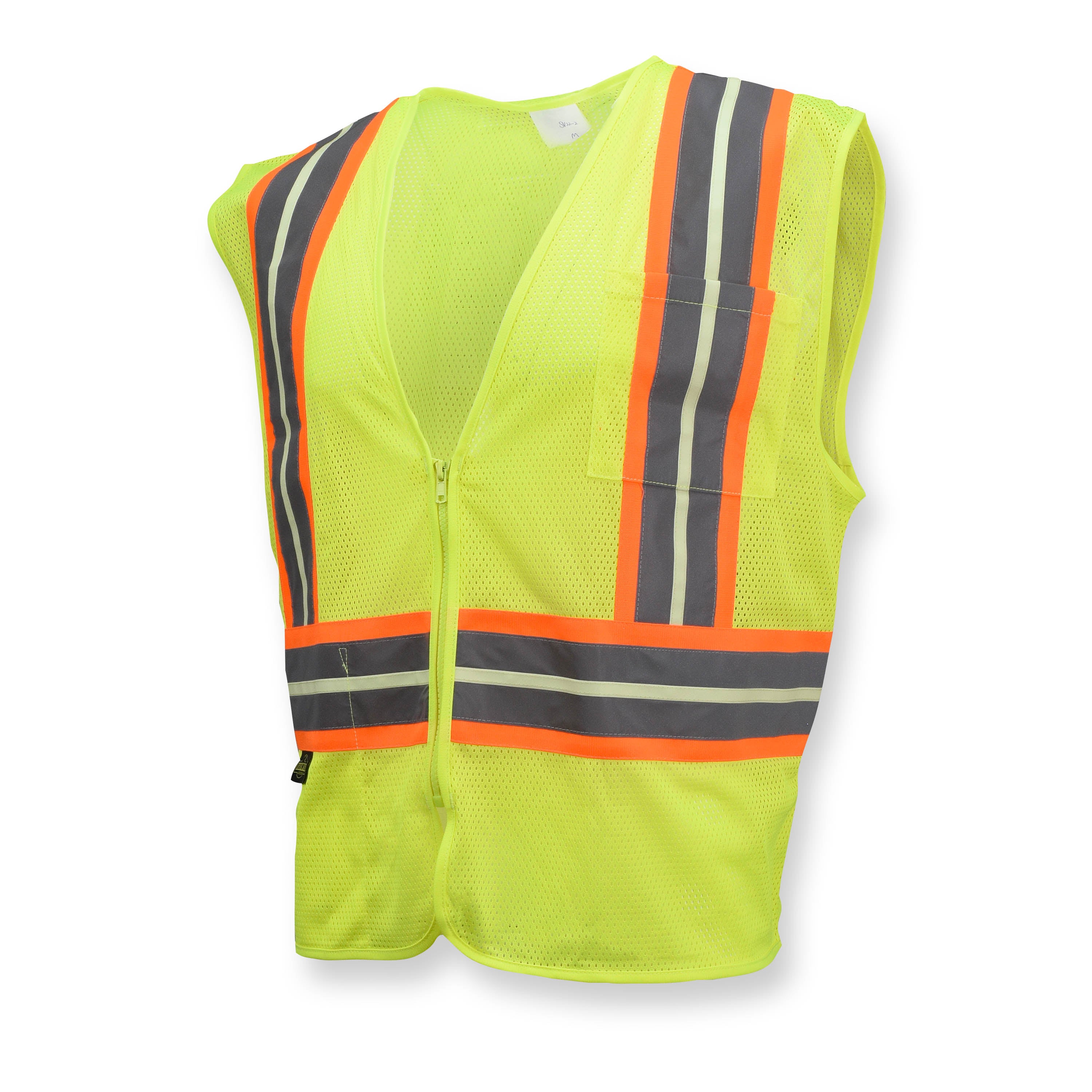 Radians SV22GL-2 Economy Type R Class 2 Safety Glow-in-the-Dark Vest with Two-Tone Trim-eSafety Supplies, Inc