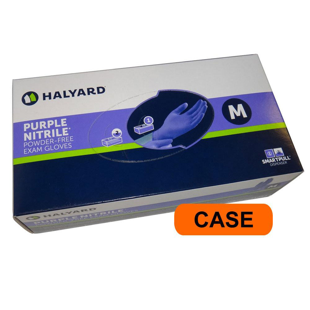 Halyard / Kimberly-Clark - Purple Nitrile Medical Exam Powder Free Gloves - CASE-eSafety Supplies, Inc